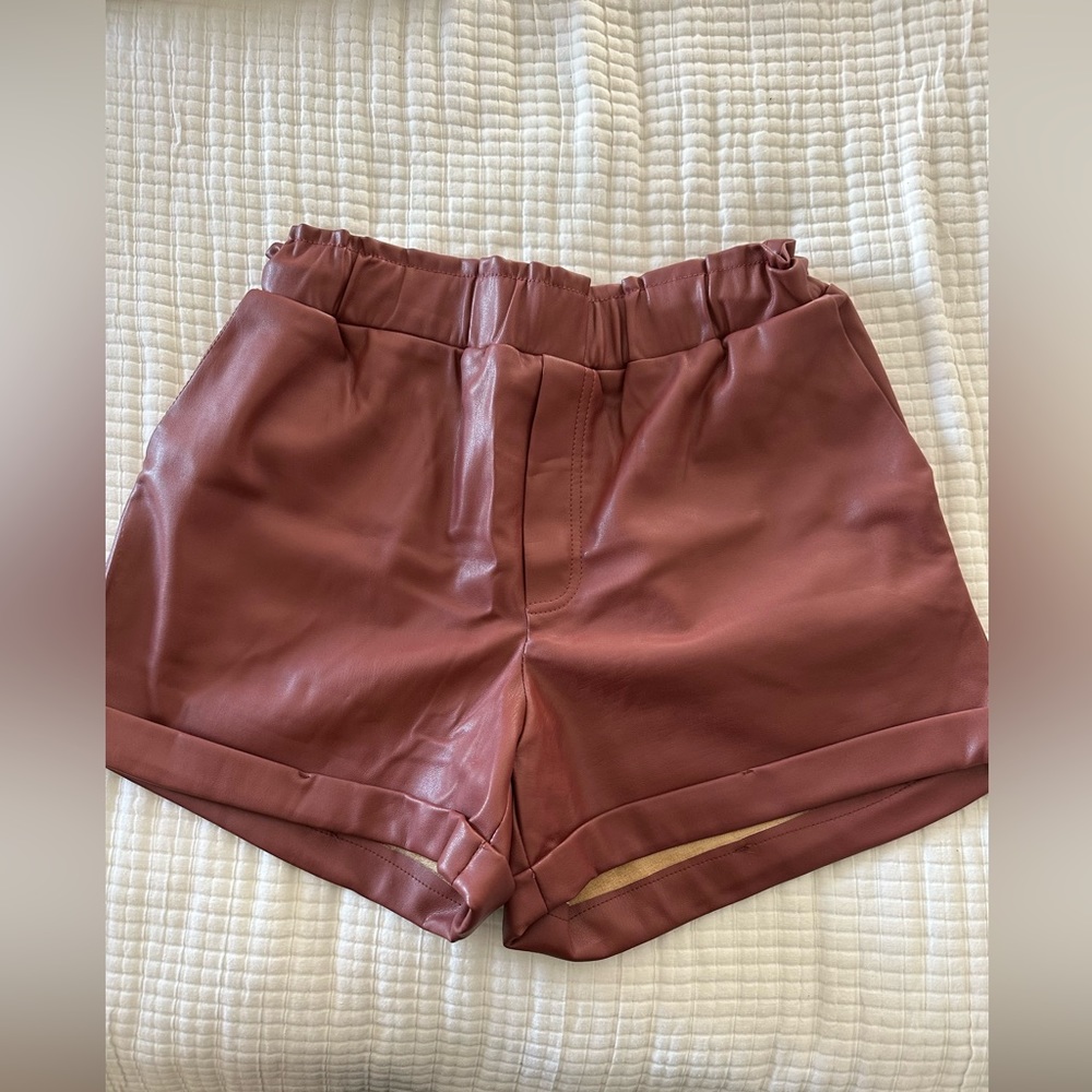 Women’s leather shorts